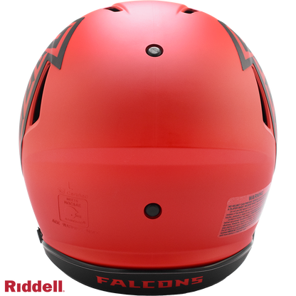Atlanta Falcons authentic rave full size football helmet BACK