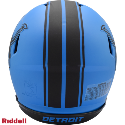 Detroit Lions authentic rave full size football helmet BACK