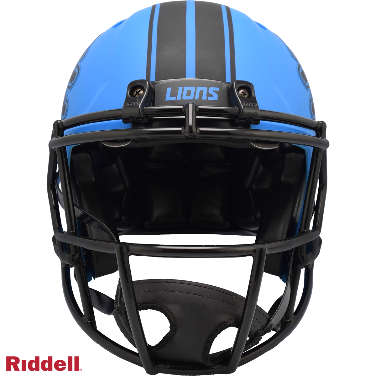 Detroit Lions authentic rave full size football helmet FRONT