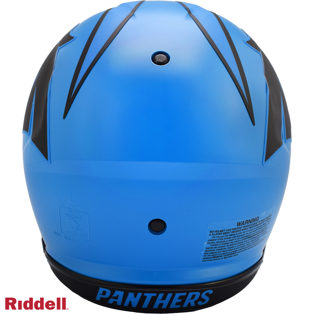 Carolina Panthers authentic rave full size football helmet BACK