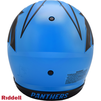Carolina Panthers authentic rave full size football helmet BACK