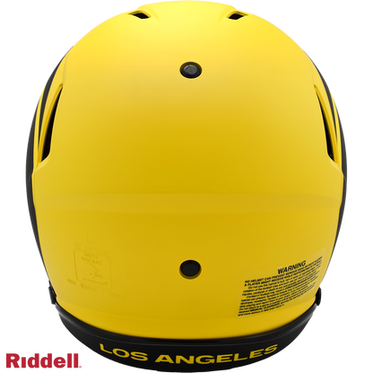 Los Angeles Rams authentic rave full size football helmet BACK