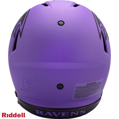 Baltimore Ravens authentic rave full size football helmet BACK