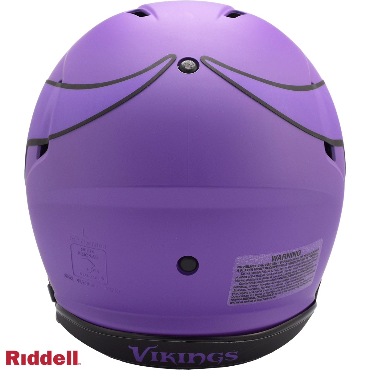 Minnesota Vikings authentic rave full size football helmet BACK