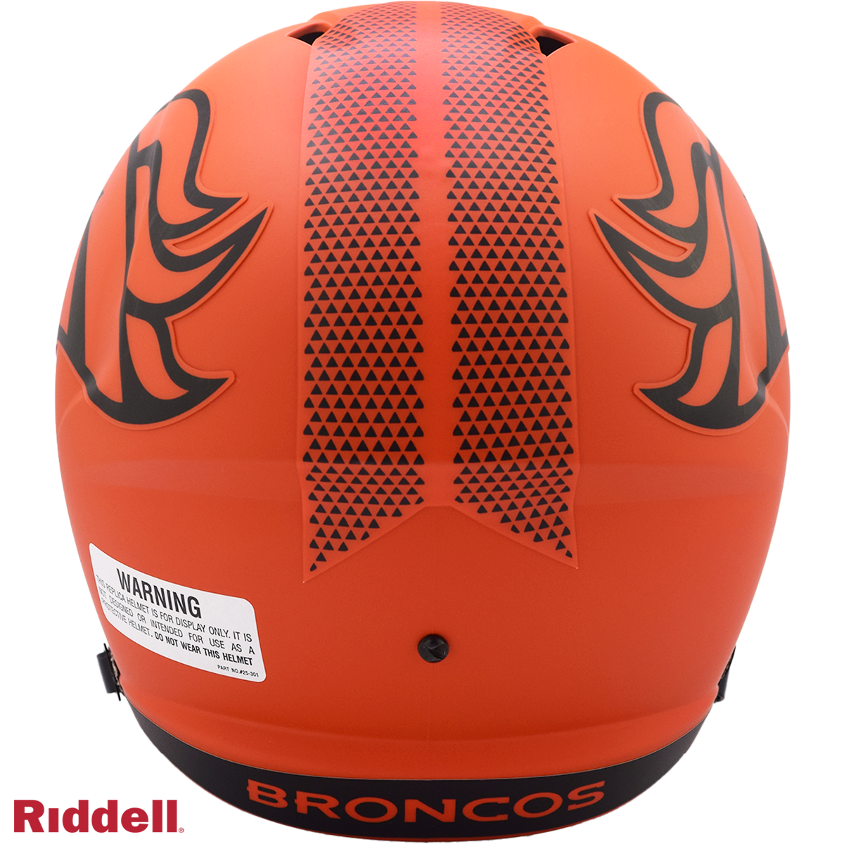 Denver Broncos Replica rave helmet BACK