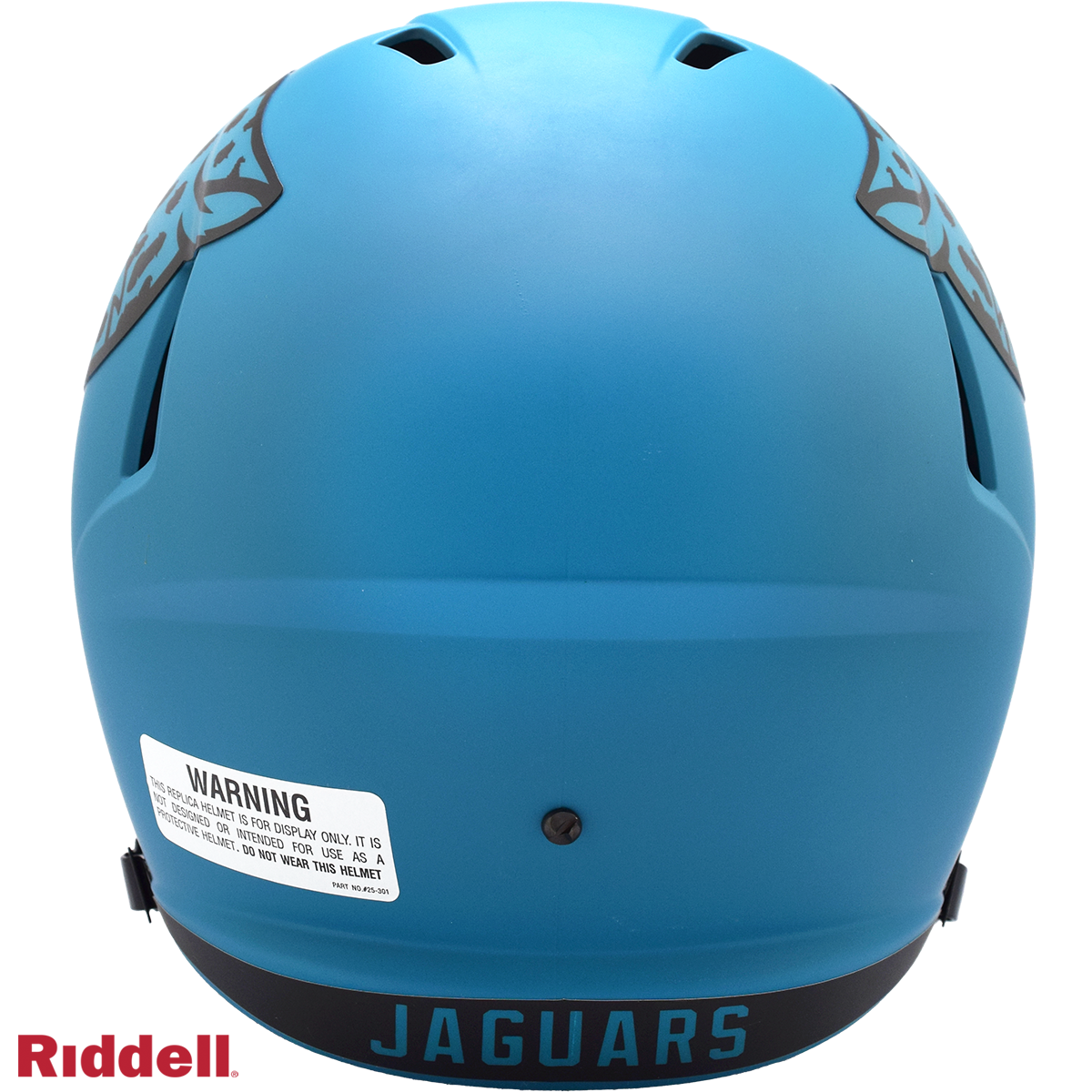 Jacksonville Jaguars Replica rave helmet BACK