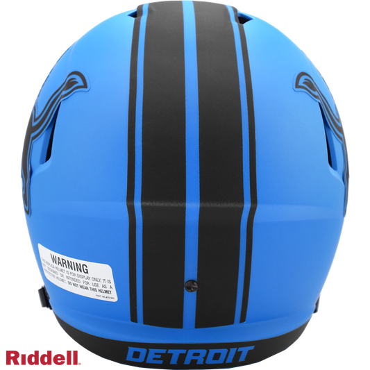 Detroit Lions Replica rave helmet BACK
