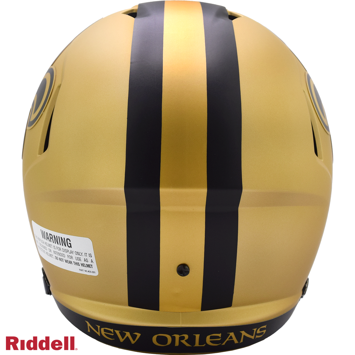 New Orleans Saints Replica rave helmet BACK