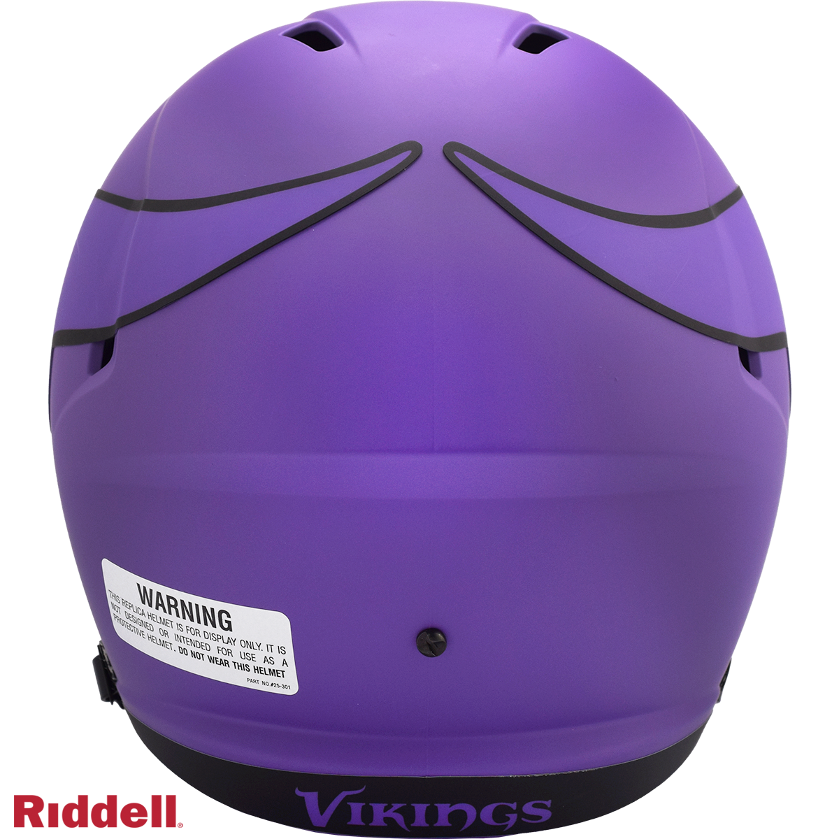 Minnesota Vikings Replica rave helmet BACK