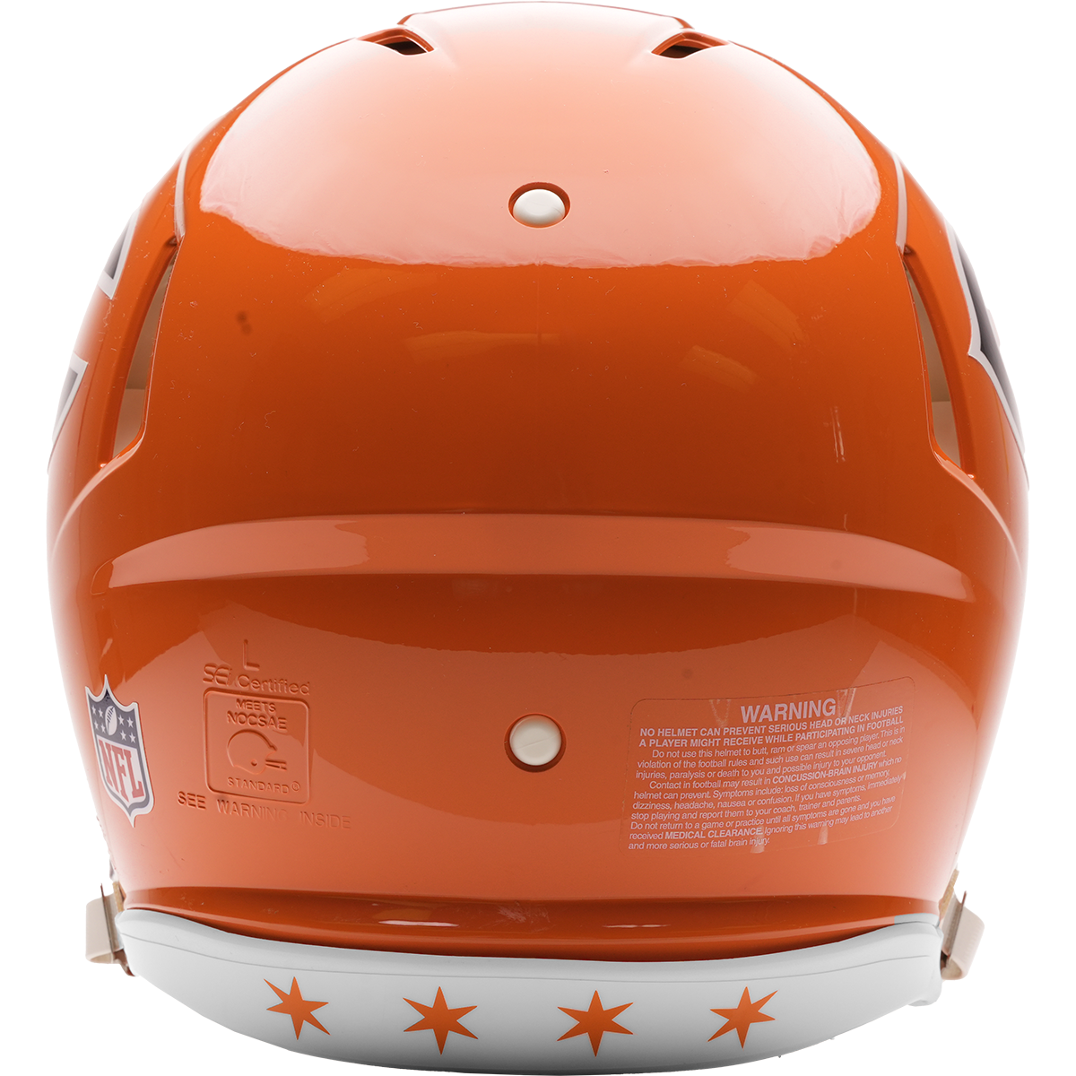 Chicago Bears authentic 2026 Rivalries Alternate full size helmet back view
