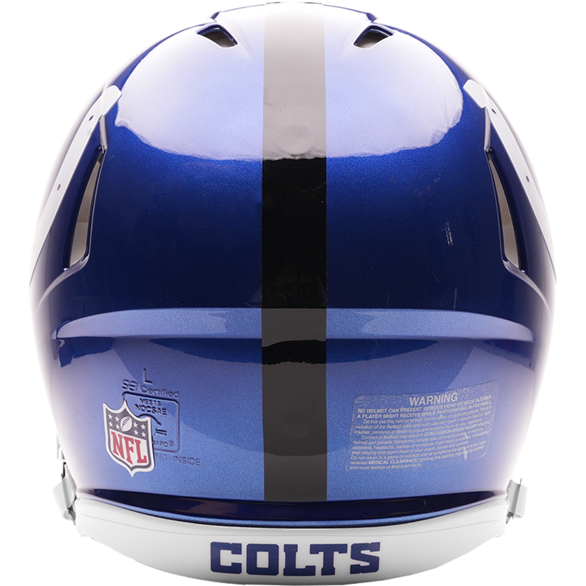 Indianapolis Colts authentic 2026 Rivalries Alternate full size helmet back view