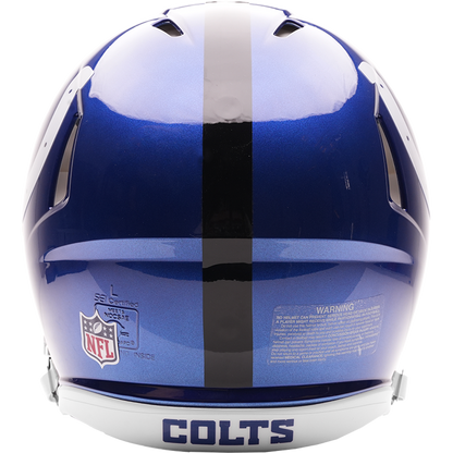 Indianapolis Colts authentic 2026 Rivalries Alternate full size helmet back view