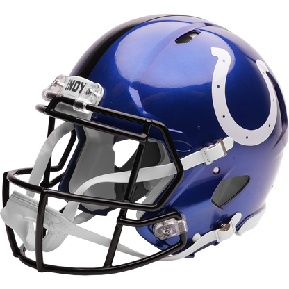 Indianapolis Colts authentic 2026 Rivalries Alternate full size helmet left side view
