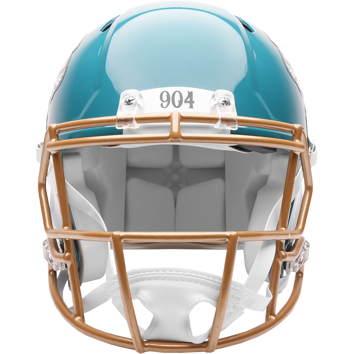 Jacksonville Jaguars authentic 2026 Rivalries Alternate full size helmet front view