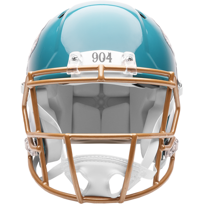 Jacksonville Jaguars authentic 2026 Rivalries Alternate full size helmet front view