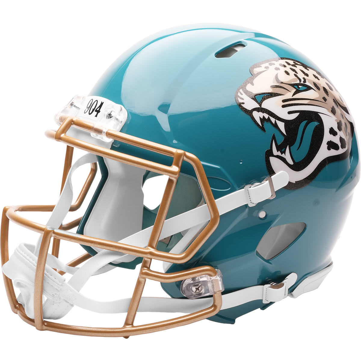 Jacksonville Jaguars authentic 2026 Rivalries Alternate full size helmet left side view