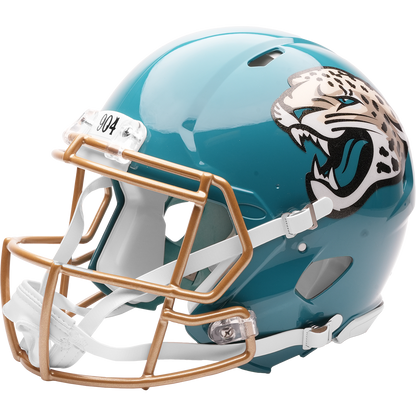 Jacksonville Jaguars authentic 2026 Rivalries Alternate full size helmet left side view