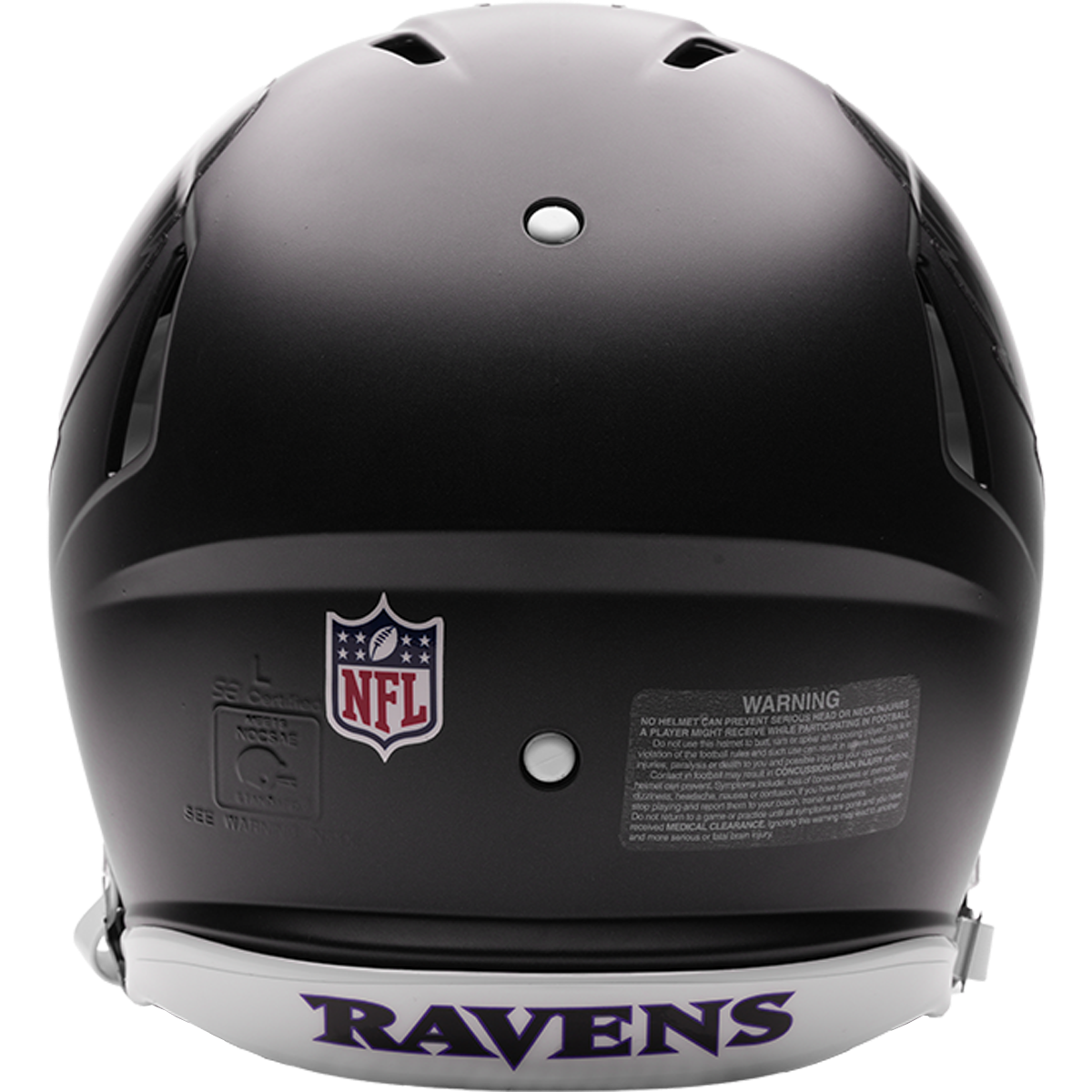 Baltimore Ravens (Darkness) 2026 Alternate authentic full size helmet - back