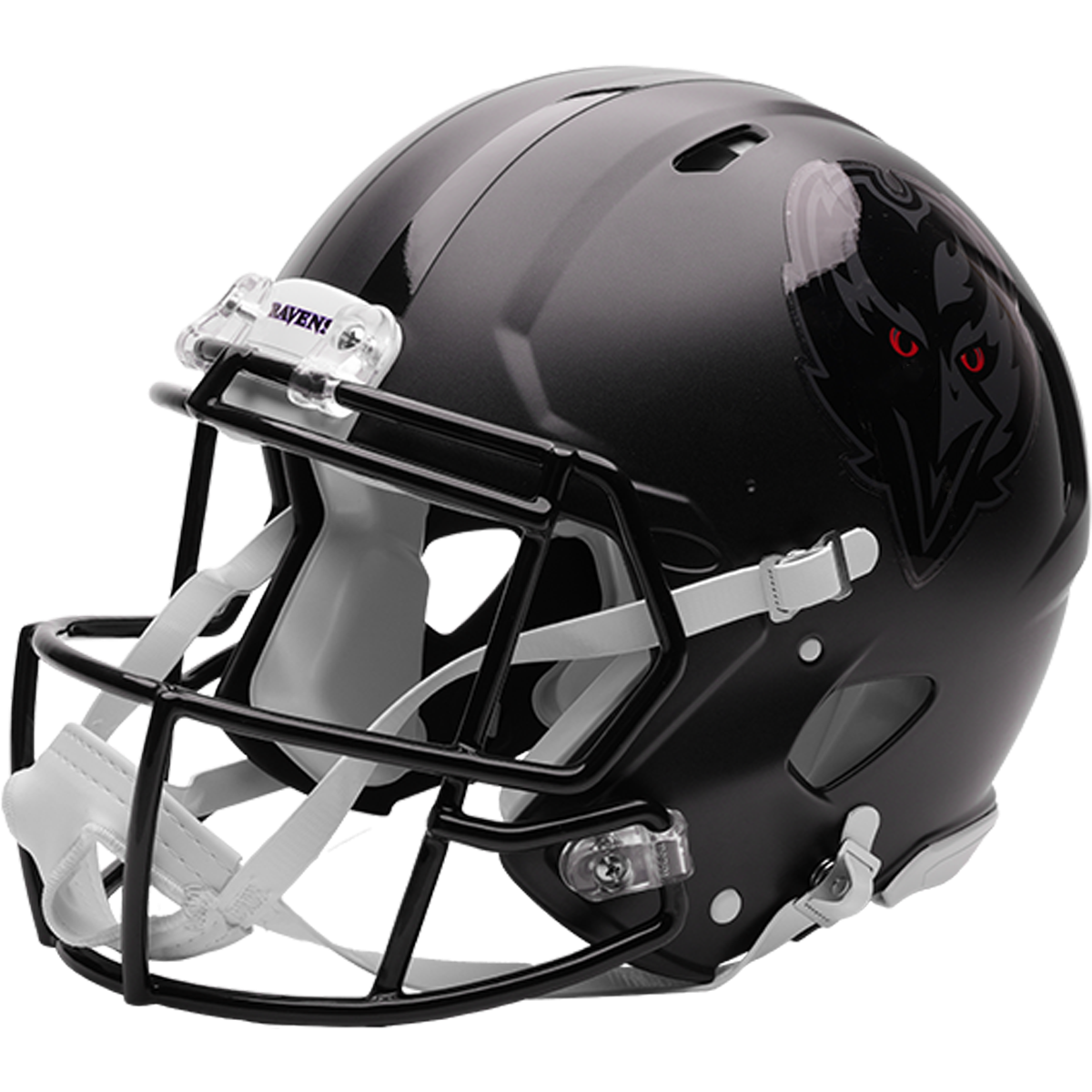 Baltimore Ravens (Darkness) 2026 Alternate authentic full size helmet - left
