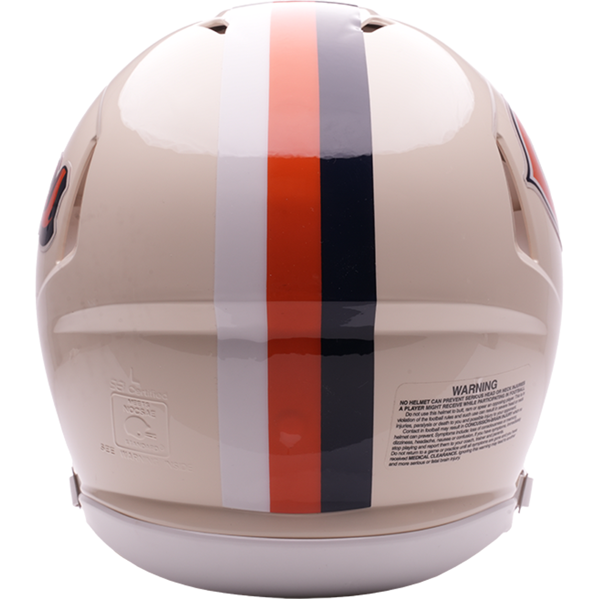 Chicago Bears Riddell Speed Retro Authentic Helmet – back view