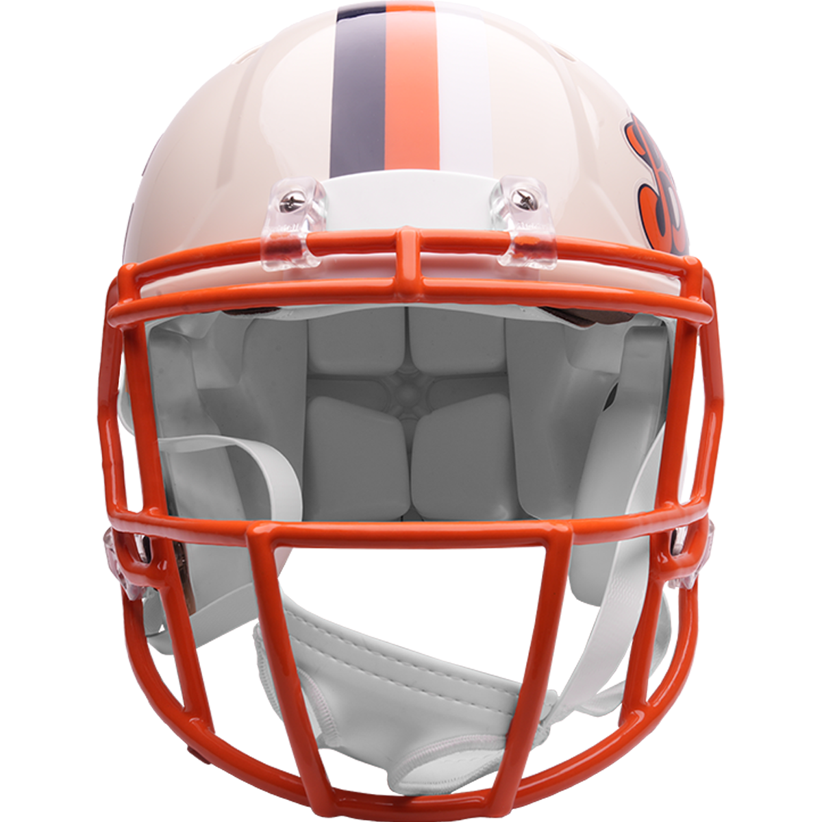 Chicago Bears Riddell Speed Retro Authentic Helmet – front facemask view