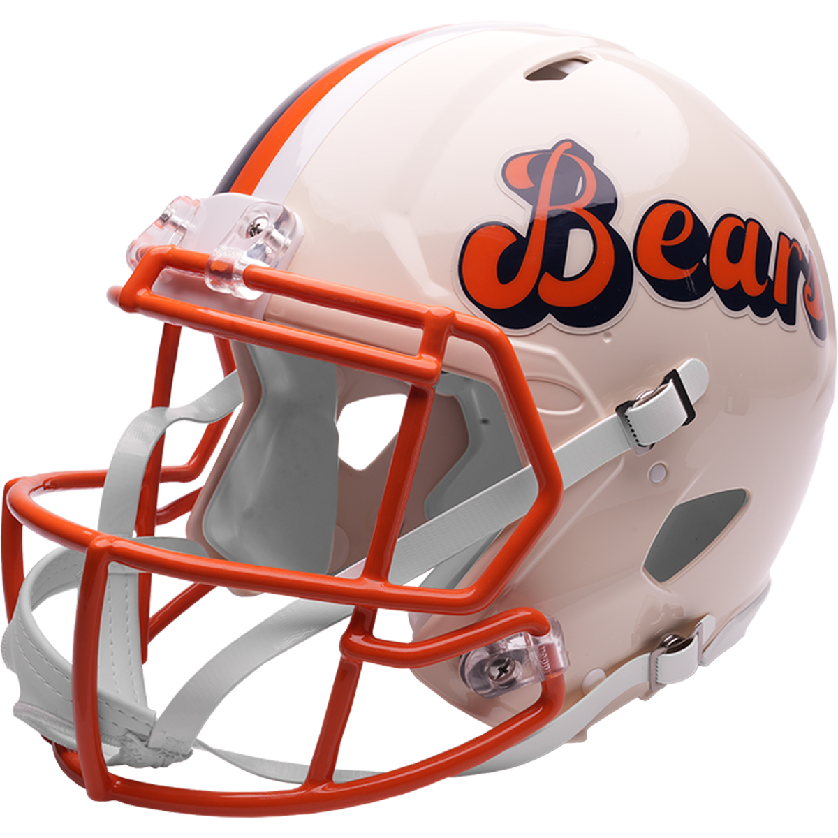 Chicago Bears Riddell Speed Retro Authentic Helmet – left side logo view