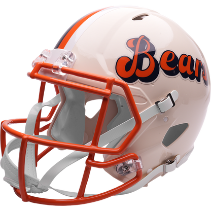 Chicago Bears Riddell Speed Retro Authentic Helmet – left side logo view