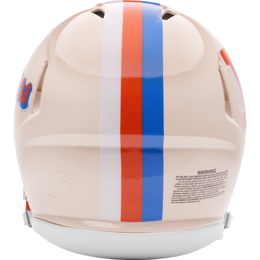 Denver Broncos Riddell Speed Retro Authentic Helmet – back view