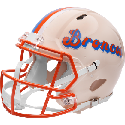 Denver Broncos Riddell Speed Retro Authentic Helmet – left side logo view