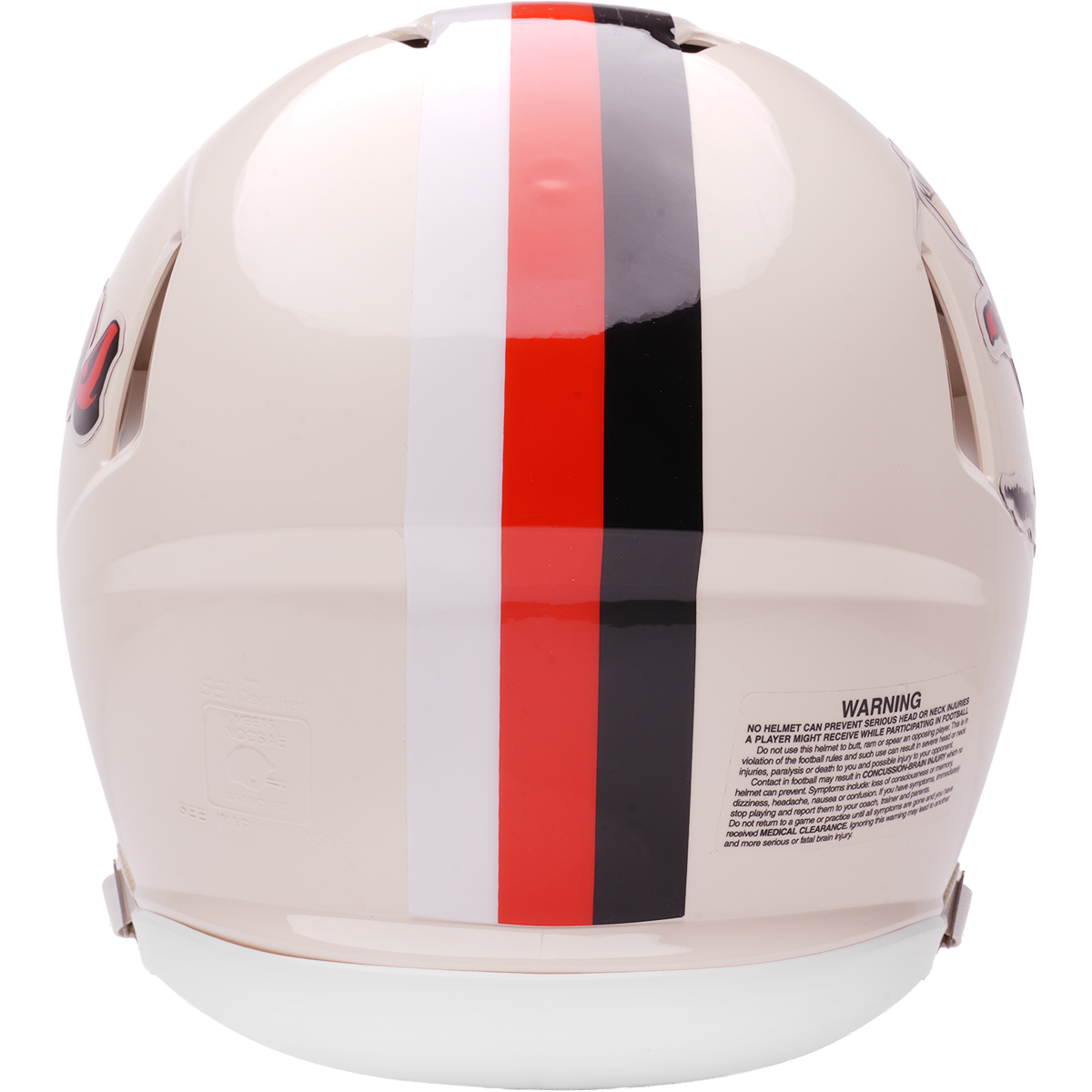 Cleveland Browns Riddell Speed Retro Authentic Helmet – back view