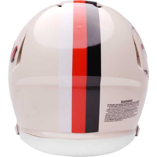 Cleveland Browns Riddell Speed Retro Authentic Helmet – back view
