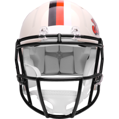 Cleveland Browns Riddell Speed Retro Authentic Helmet – front facemask view