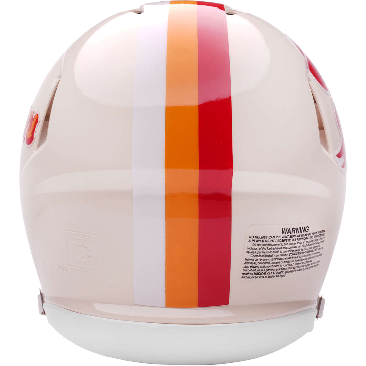 Tampa Bay Buccaneers Riddell Speed Retro Authentic Helmet – back view
