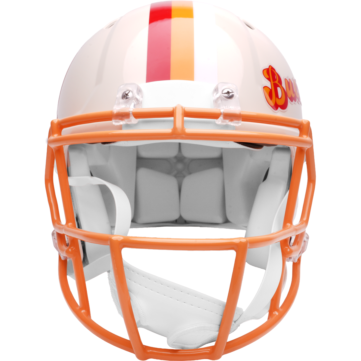 Tampa Bay Buccaneers Riddell Speed Retro Authentic Helmet – front facemask view