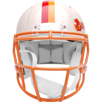 Tampa Bay Buccaneers Riddell Speed Retro Authentic Helmet – front facemask view