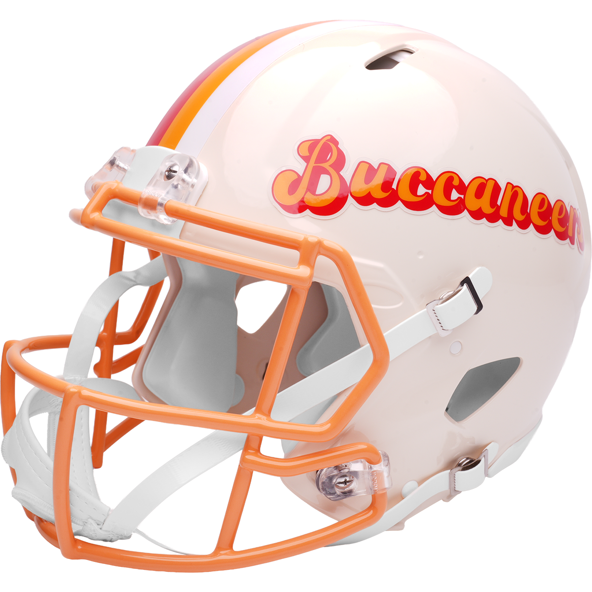 Tampa Bay Buccaneers Riddell Speed Retro Authentic Helmet – left side logo view