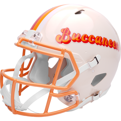 Tampa Bay Buccaneers Riddell Speed Retro Authentic Helmet – left side logo view