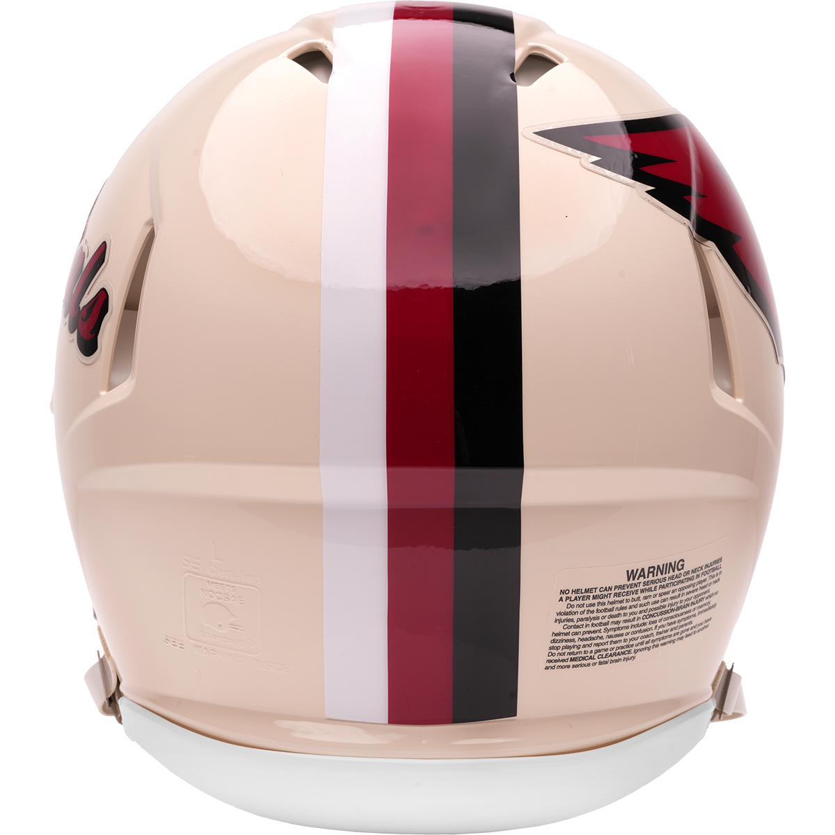Arizona Cardinals Riddell Speed Retro Authentic Helmet – back view