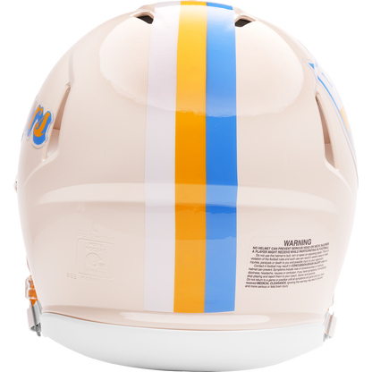 Los Angeles Chargers Riddell Speed Retro Authentic Helmet – back view