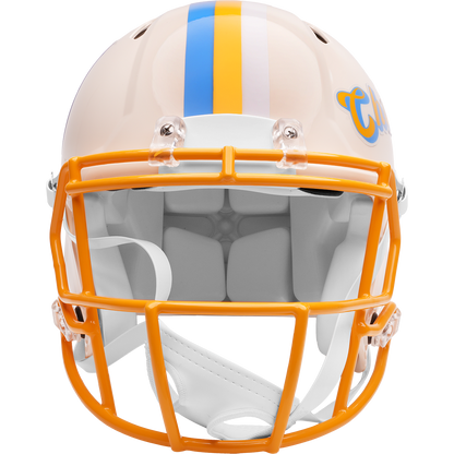 Los Angeles Chargers Riddell Speed Retro Authentic Helmet – front facemask view