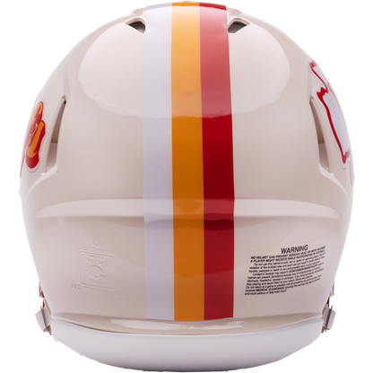 Kansas City Chiefs Riddell Speed Retro Authentic Helmet – back view