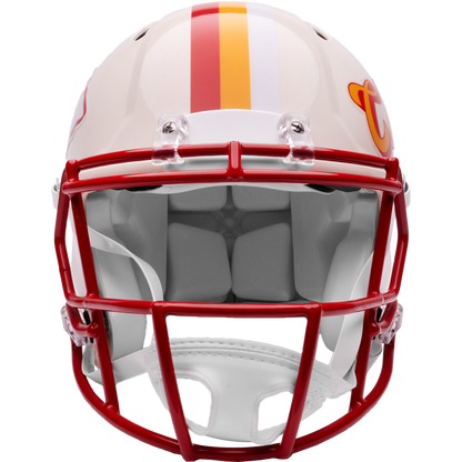 Kansas City Chiefs Riddell Speed Retro Authentic Helmet – front facemask view