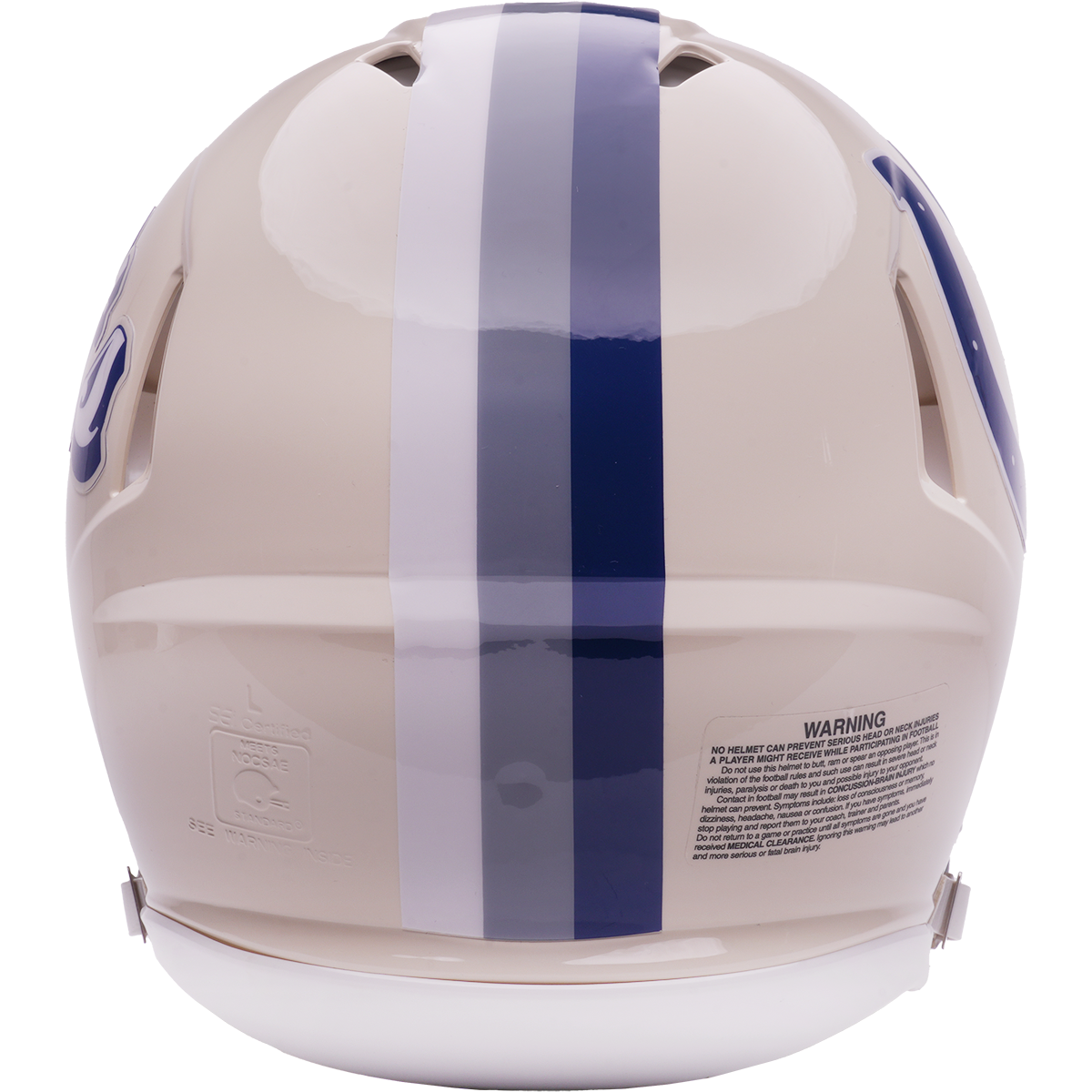 Indianapolis Colts Riddell Speed Retro Authentic Helmet – back view