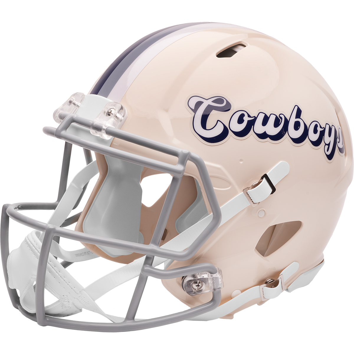Dallas Cowboys Riddell Speed Retro Authentic Helmet – left side logo view