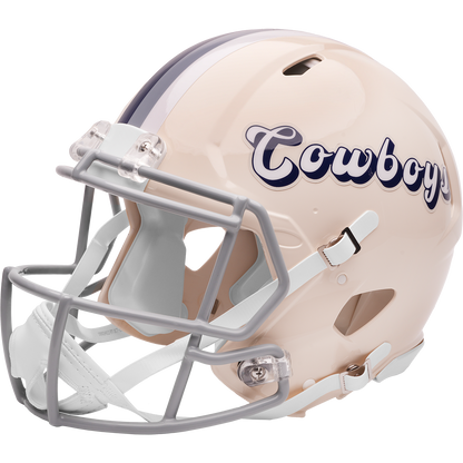 Dallas Cowboys Riddell Speed Retro Authentic Helmet – left side logo view