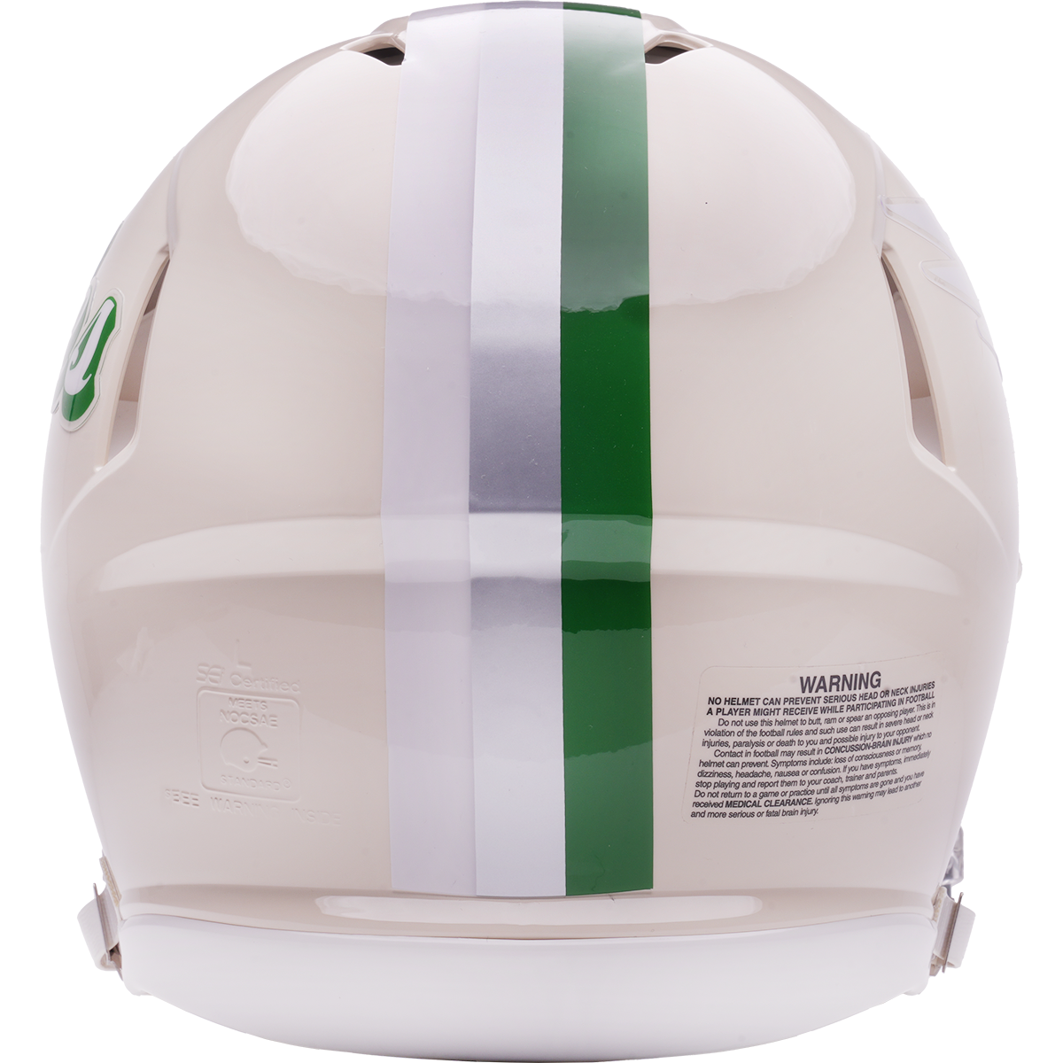 Philadelphia Eagles Riddell Speed Retro Authentic Helmet – back view