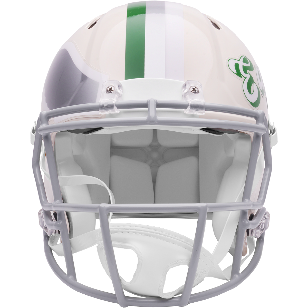 Philadelphia Eagles Riddell Speed Retro Authentic Helmet – front facemask view