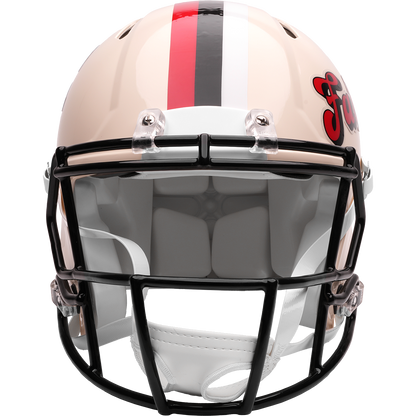 Atlanta Falcons Riddell Speed Retro Authentic Helmet – front facemask view