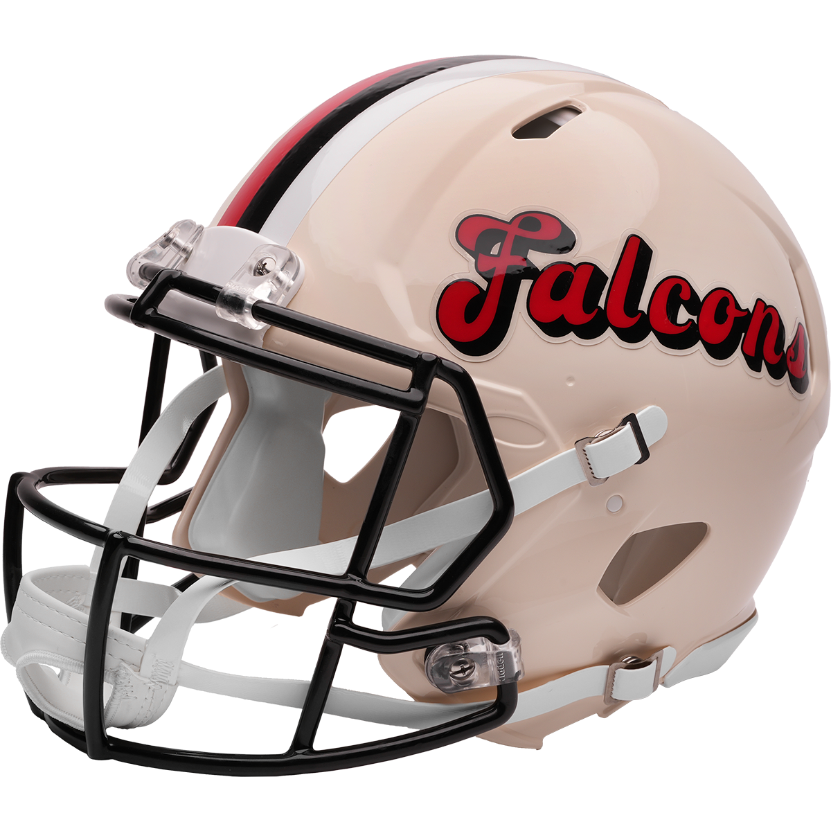Atlanta Falcons Riddell Speed Retro Authentic Helmet – left side logo view