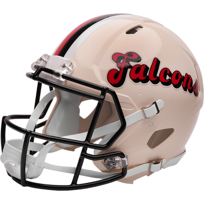 Atlanta Falcons Riddell Speed Retro Authentic Helmet – left side logo view